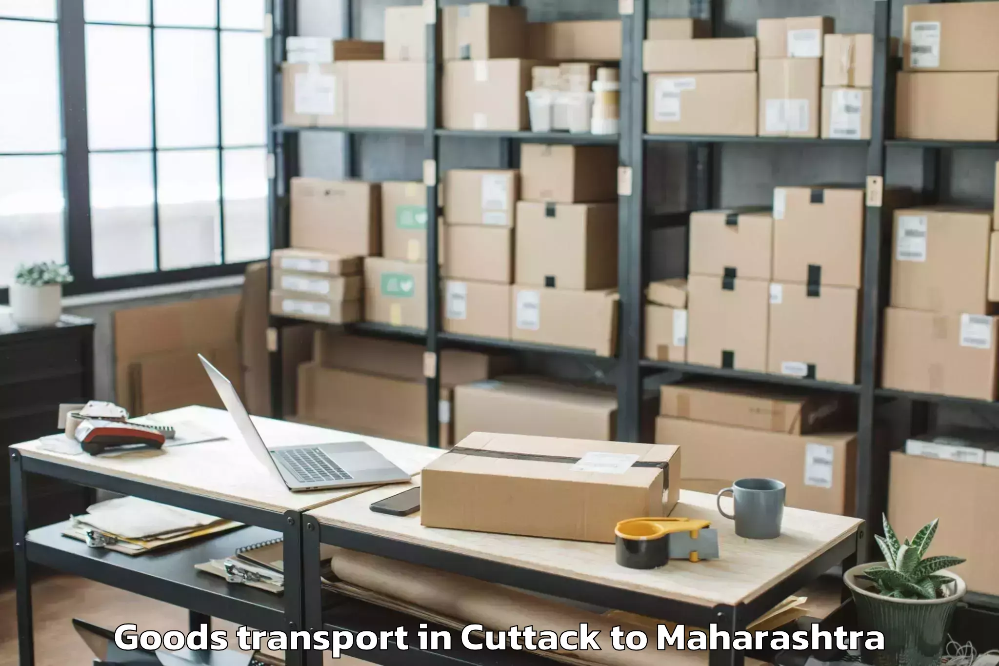 Book Cuttack to Pombhurna Goods Transport